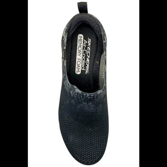 Skechers Vapor Foam Lite Vegan Washable Slip-Ons - Floral Bloom Black - Medium - Picture 3 of 3